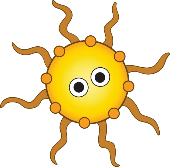 A tiny bacteria creature